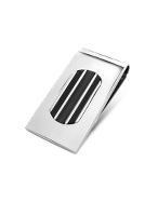Onyx Round Collection - Stainless Steel Money Clip