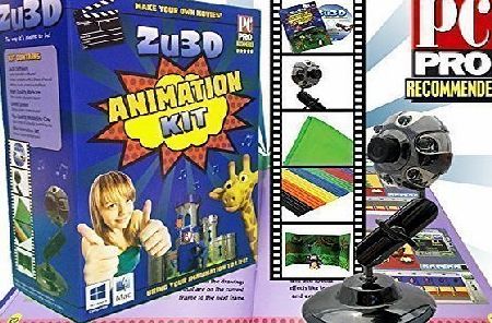 Zu3D Animation Kit for Windows PCs, Apple Mac OS X and iPad iOS: complete stop motion animation kit with camera, software and animation handbook